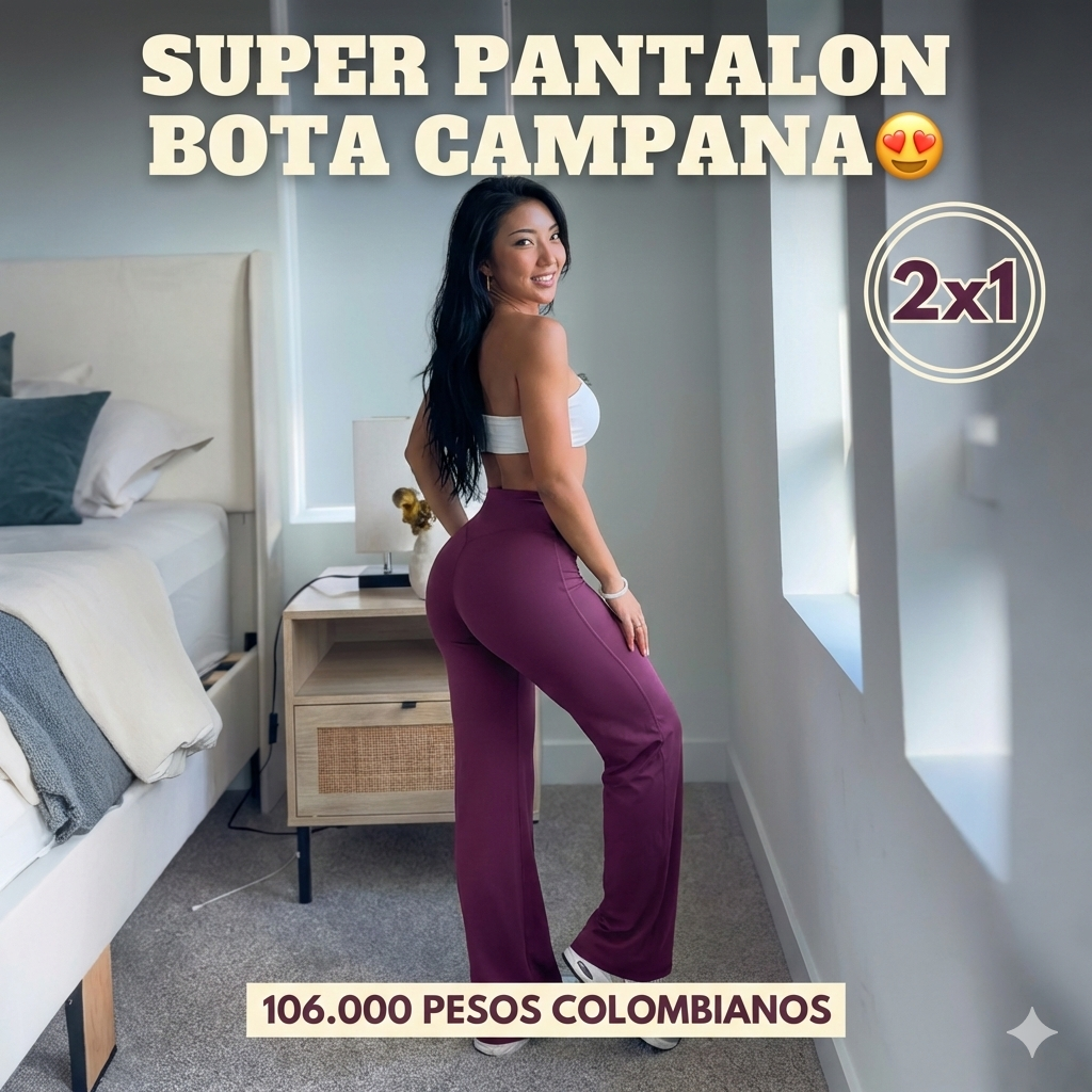OFERTA 2X1-SUPER PANTALON BOTA CAMPANA😍